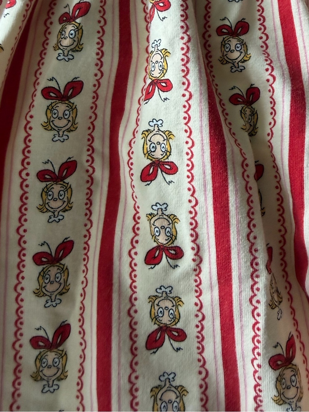 EUC Hanna Anderrson Dr. Seuss Grinch Long Sleeve Skater Dress w/ Pockets Size 5 - Picture 3 of 5